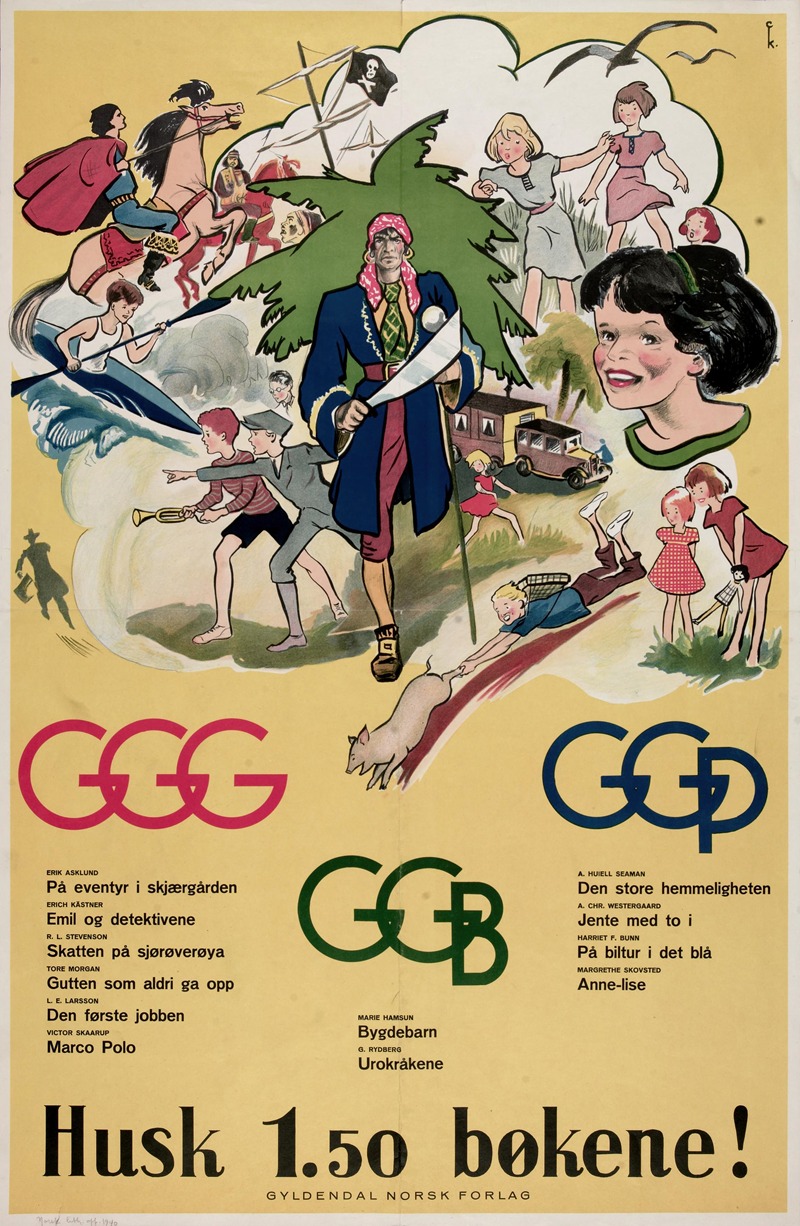 Gyldendals Gode Bøker by Anonymous — digital art print download