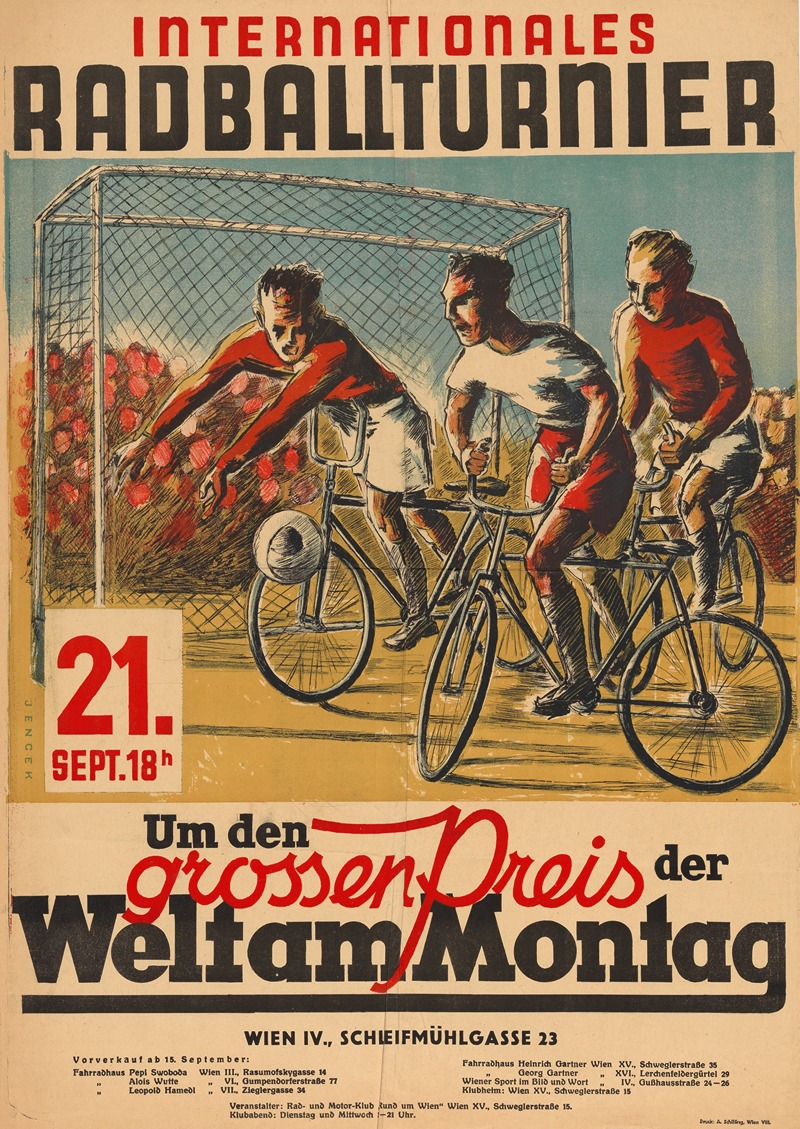 Internationales Radballturnier by Аноним, 1946 — digital art print download