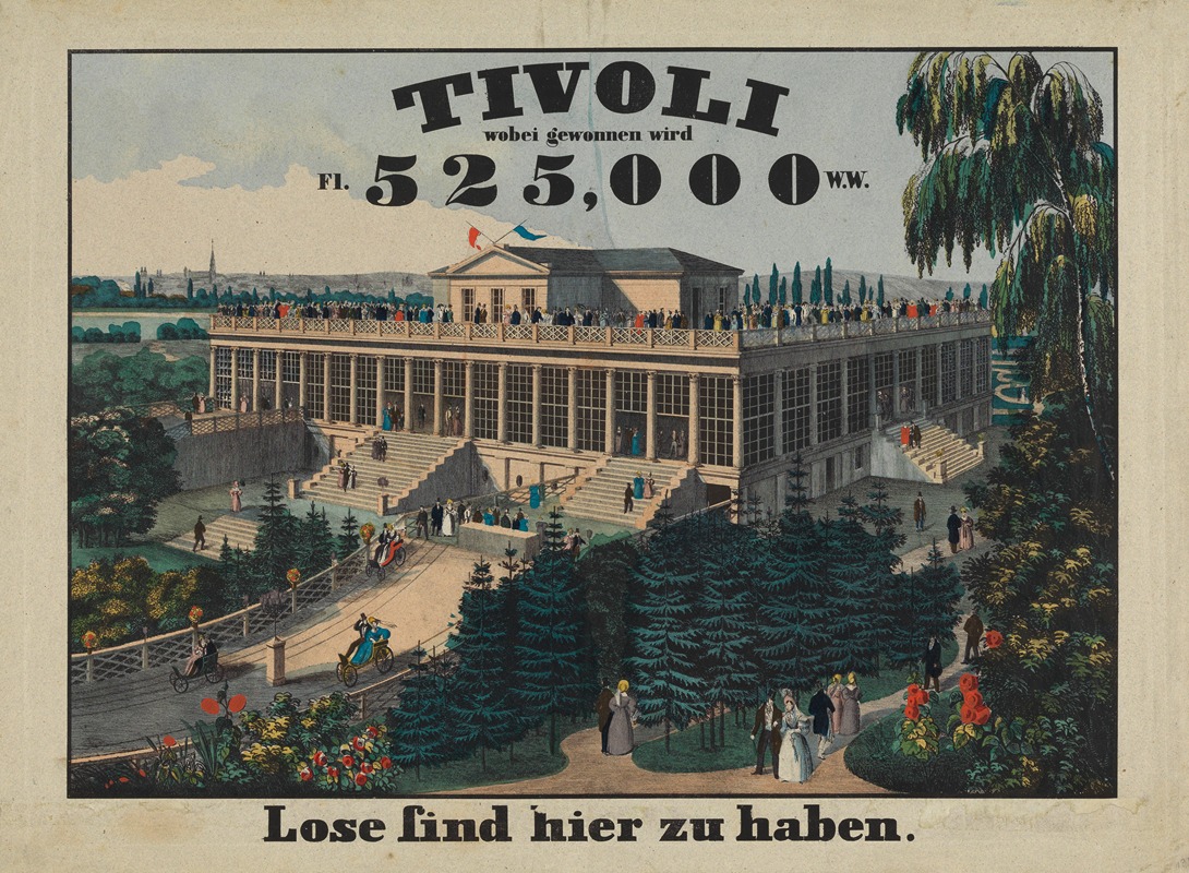 TIVOLI wobei gewonnen wird Fl. 525,000 by Аноним, 1836 — digital art print download