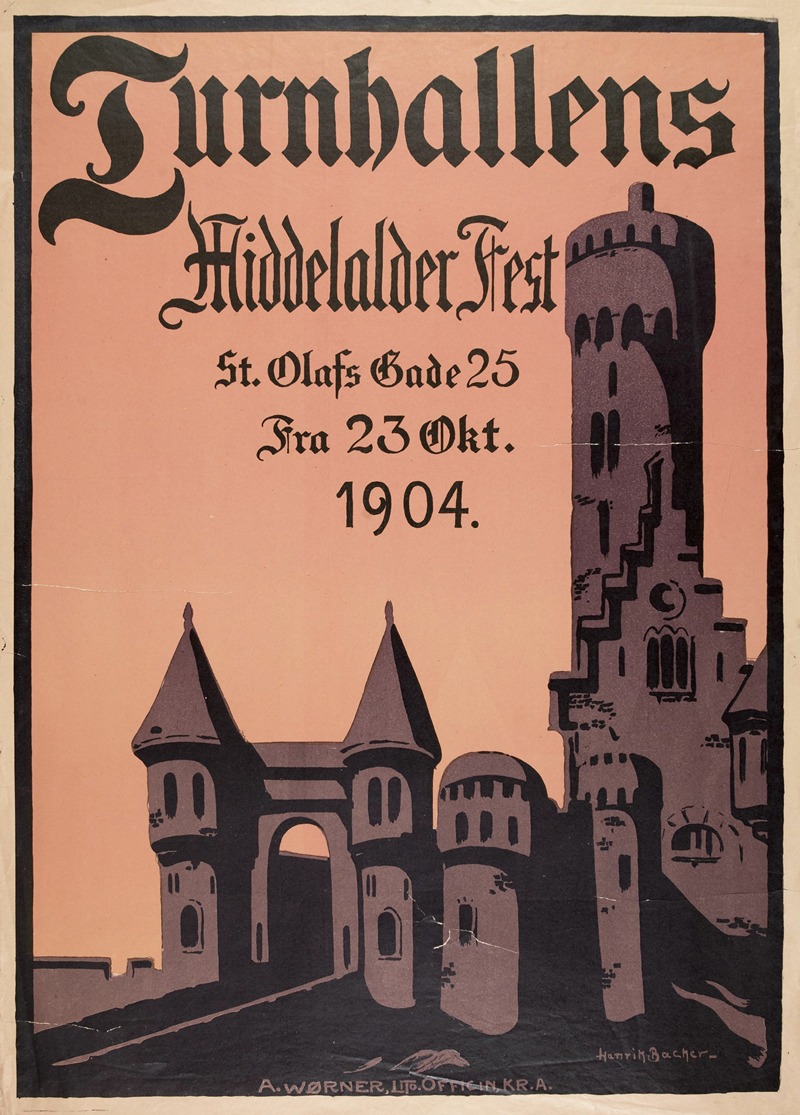 Turnhallens Middelalder Fest by Аноним, 1904 — digital art print download