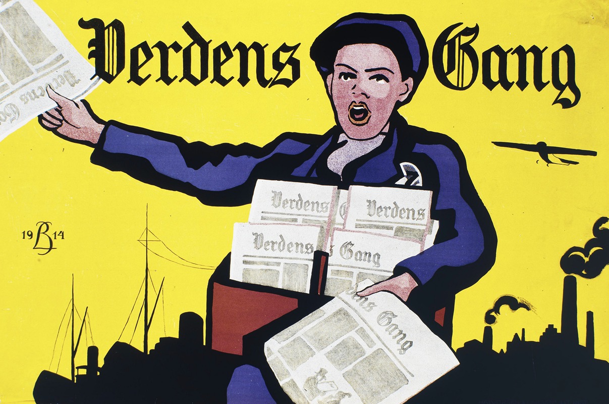 Verdens Gang by Аноним, 1914 — digital art print download