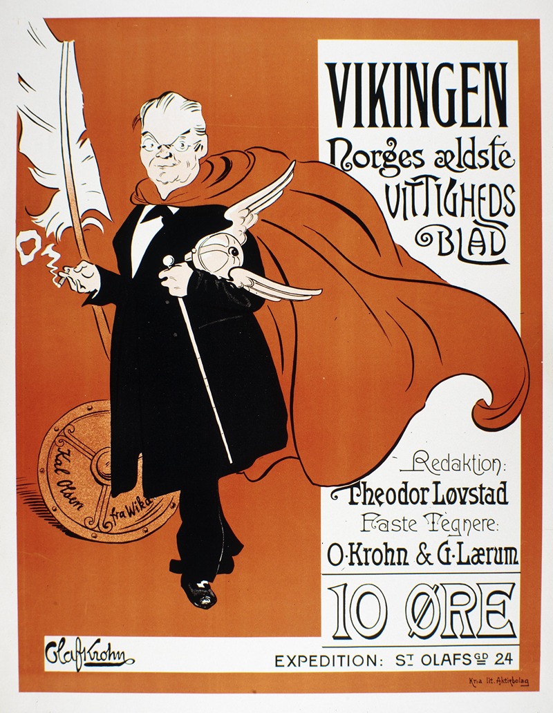 Vikingen, Norges ældste vittighedsblad. by Аноним — digital art print download