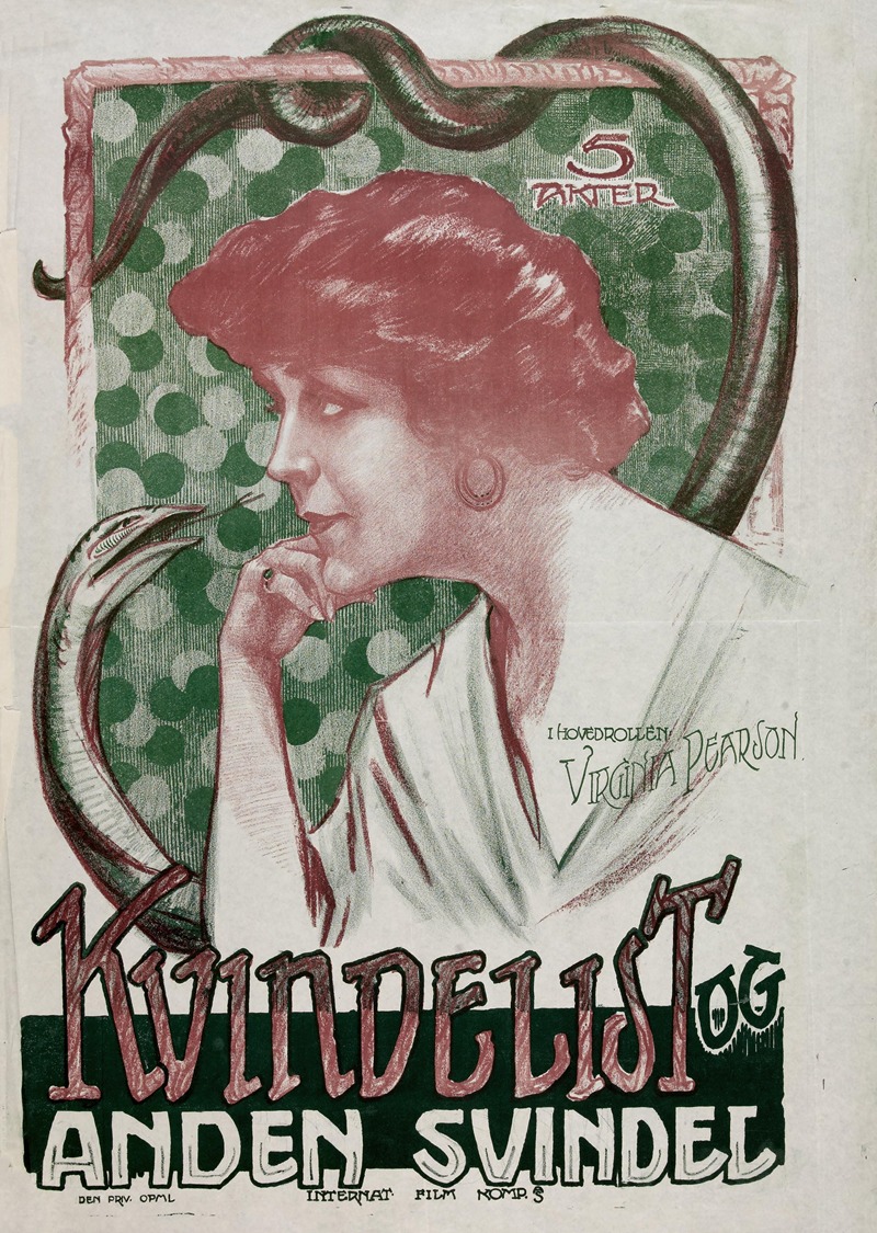 Kvindelist og anden svindel by Den Private Opmaaling, 1920 — digital art print download