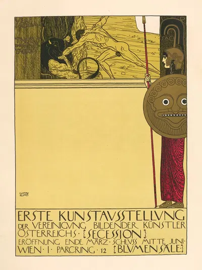 Erste Kunstausstellung der Vereinigung Bildender Künstler Osterreichs Secession. by Густав Климт — digital art print download
