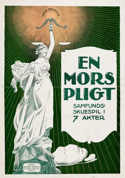 En Mors pligt by Jul. Hess & Co., 1920 — digital art print download