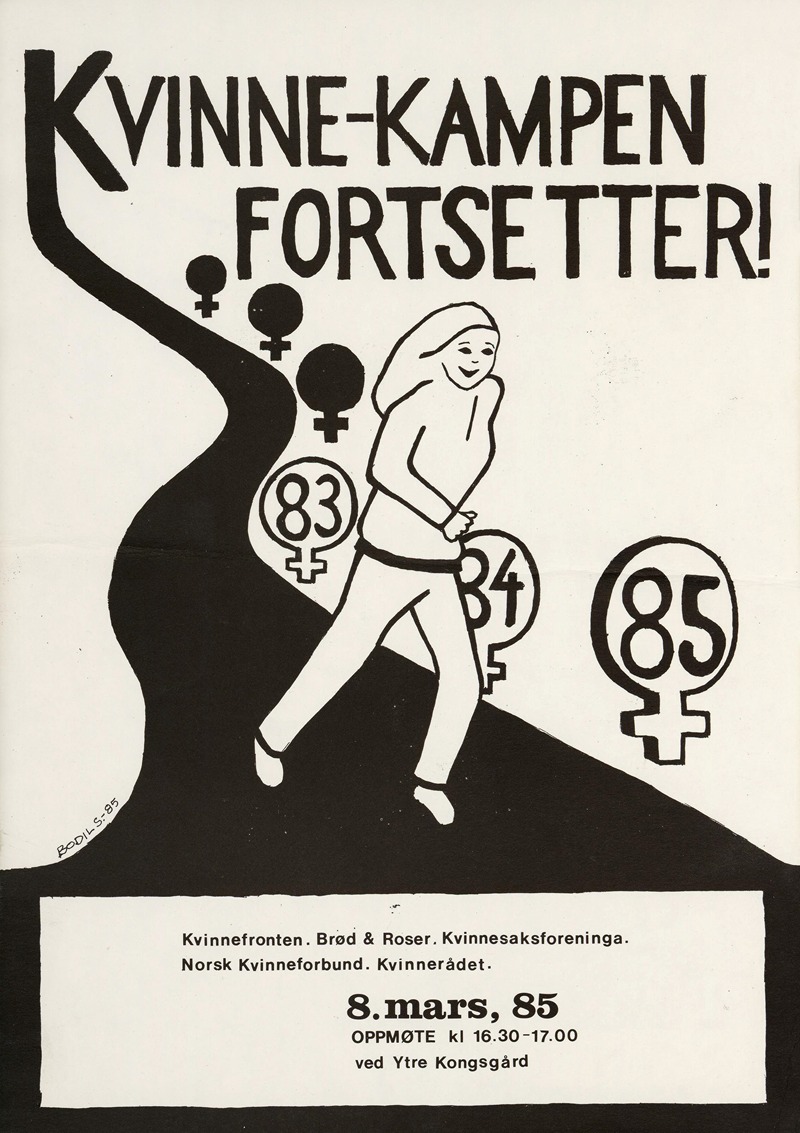 Kvinne-kampen fortsetter! 83, 84, 85. — Kvinnefronten (The Women's Front)