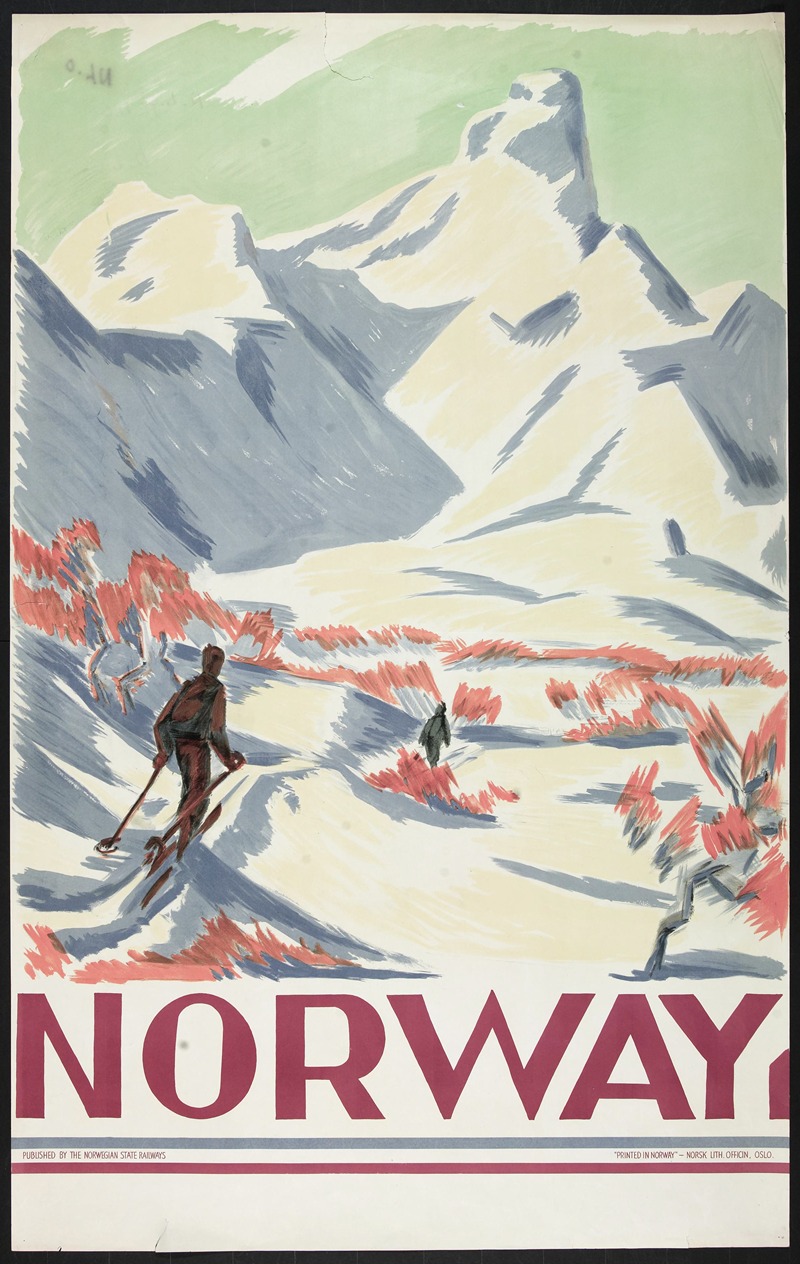 Norway by Norsk lithografisk Officin, 1930 — digital art print download