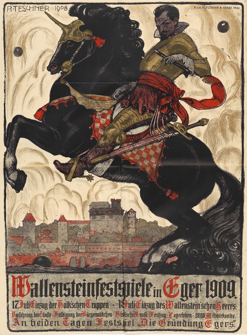 Wallensteinfestspiele in Eger 1909 — Рихард Тешнер