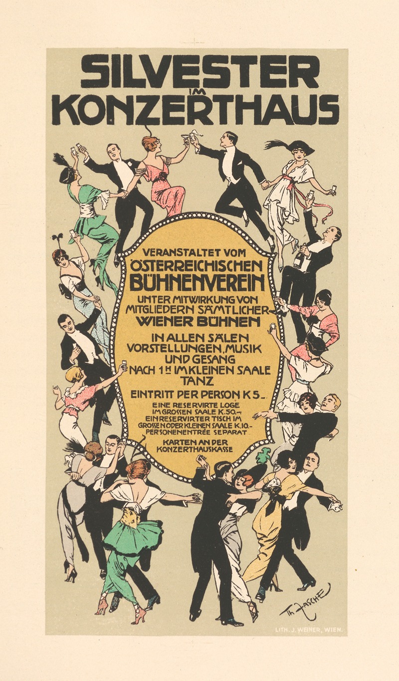 Silvester im Konzerthaus by Теодор Засше — digital art print download
