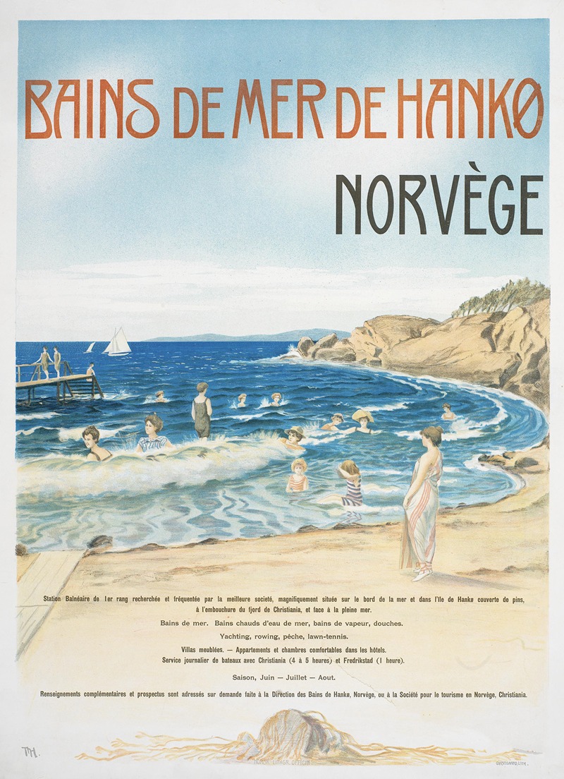 Bains de mer de Hankø Norvege — Торольф Хольмбё