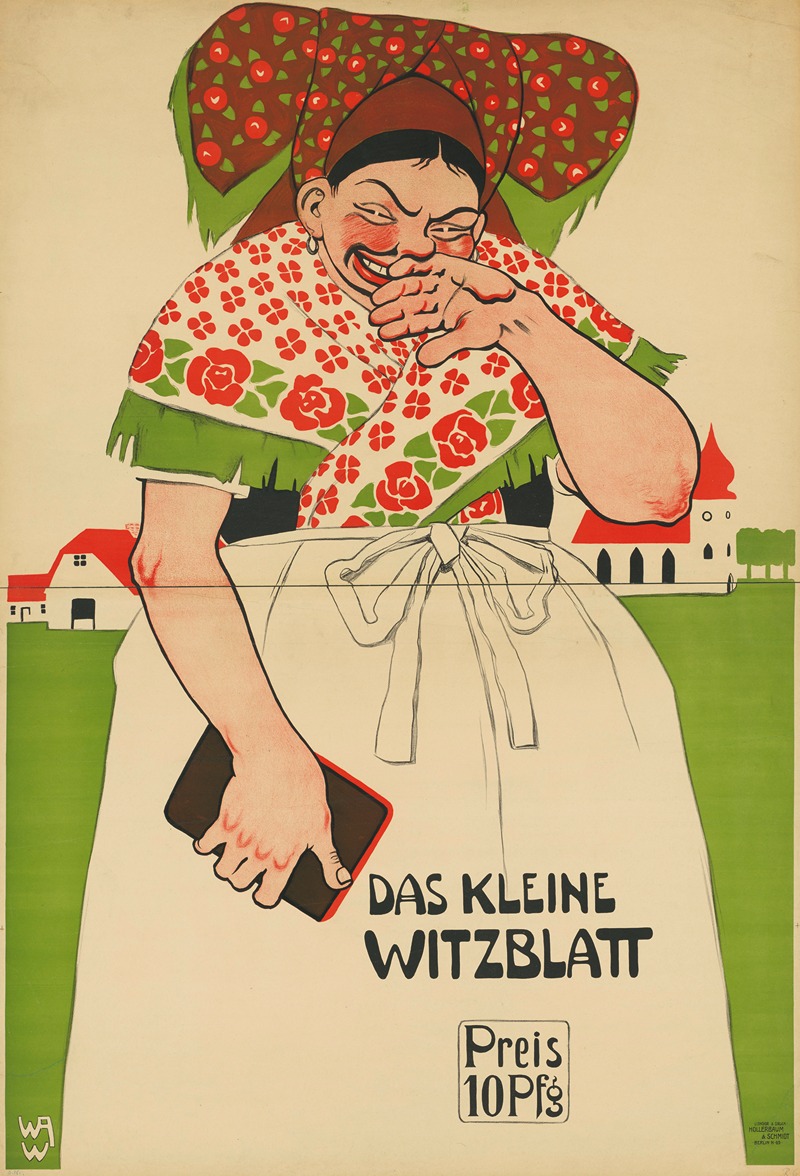 Das kleine Witzblatt by A. Wagener, 1910 — digital art print download