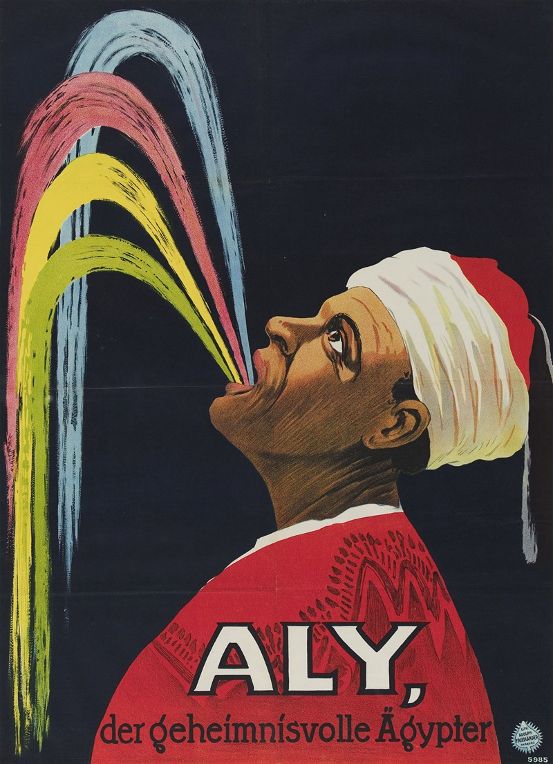 Aly, the Mysterious Egyptian by Адольф Фридлендер Лит., 1913 — digital art print download