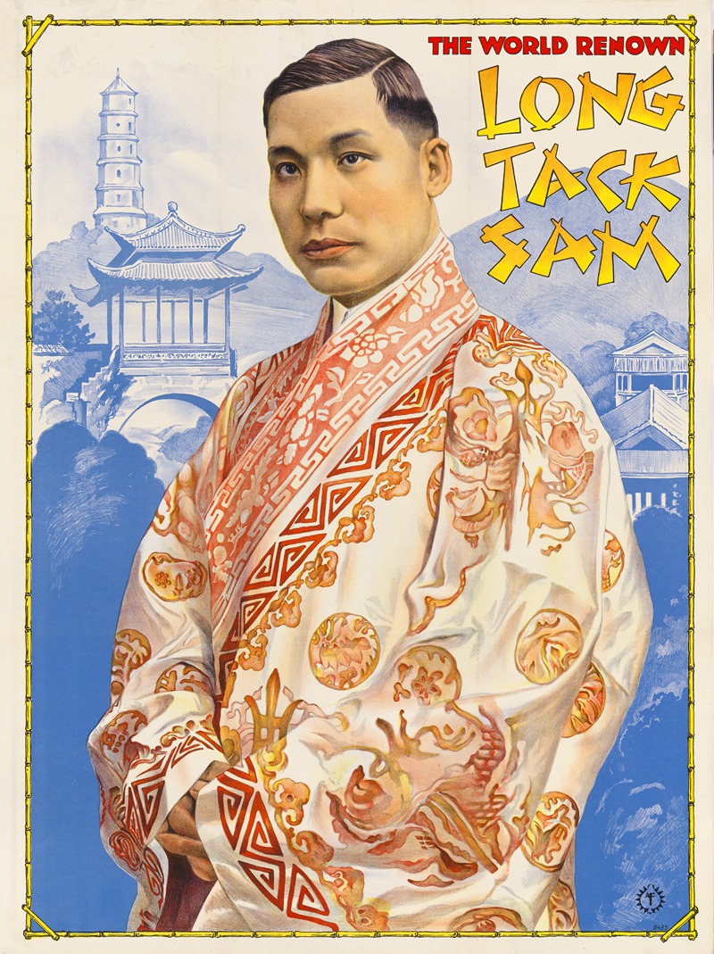 The World Renown Long Tack Sam by Адольф Фридлендер Лит., 1919 — digital art print download