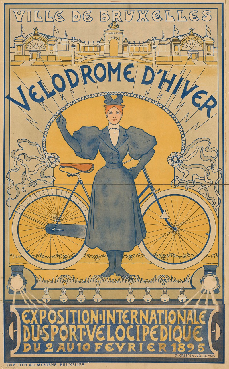 Velodrome d'hiver by Adolphe Crespin, 1895 — digital art print download