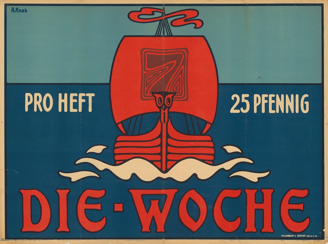 Die Woche by Albert Knab, 1903 — digital art print download