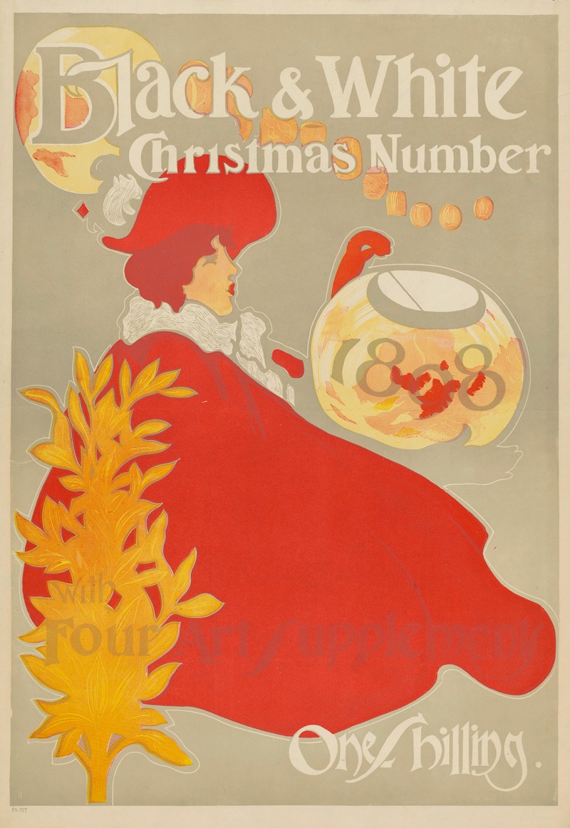 Black & White. Christmas Number by Аноним, 1898 — digital art print download