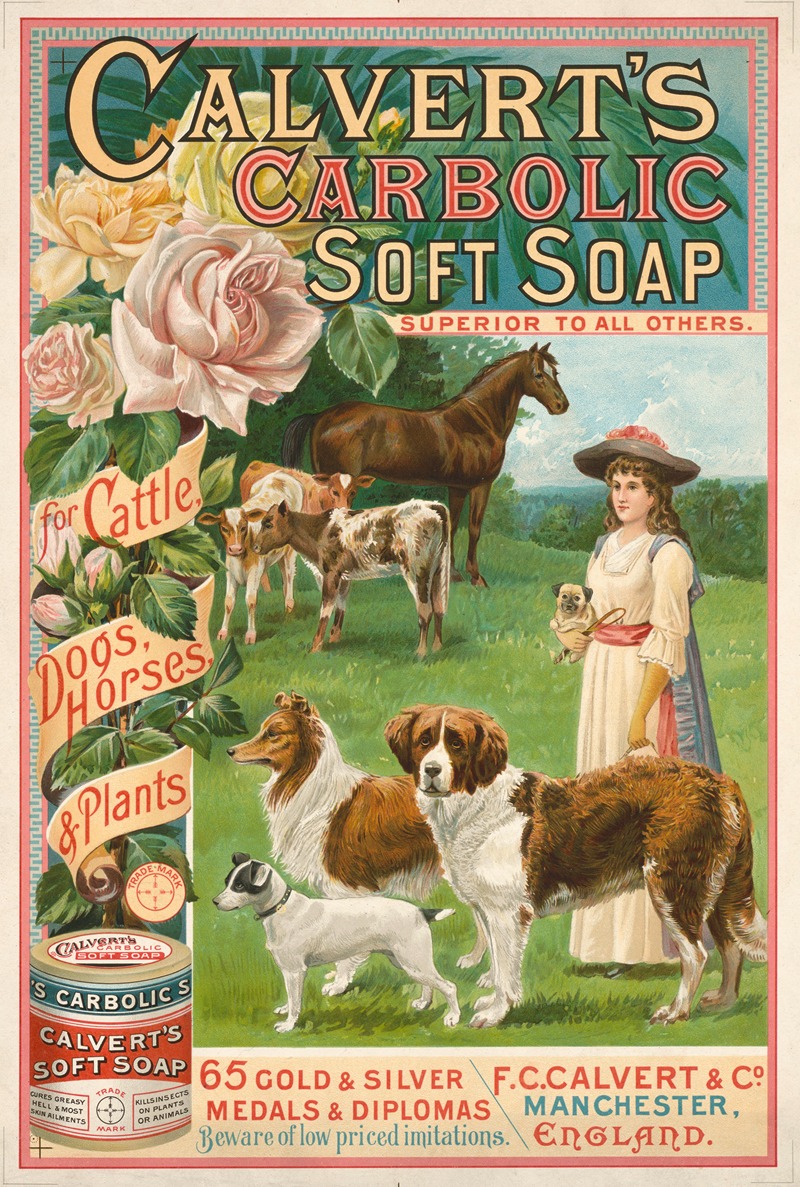 Calvert's Carbolic Soft Soap by Аноним, 1890 — digital art print download