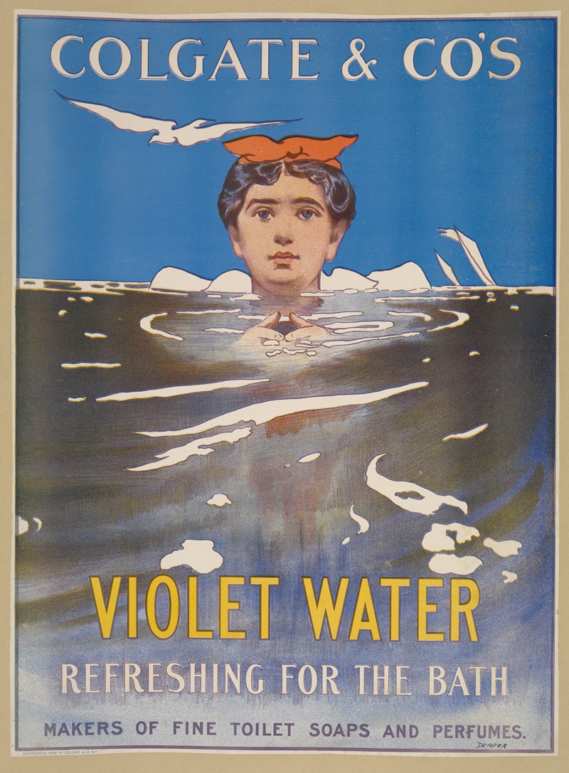 Colgate & Co's violet water by Anonymous, 1898 — digital art print download