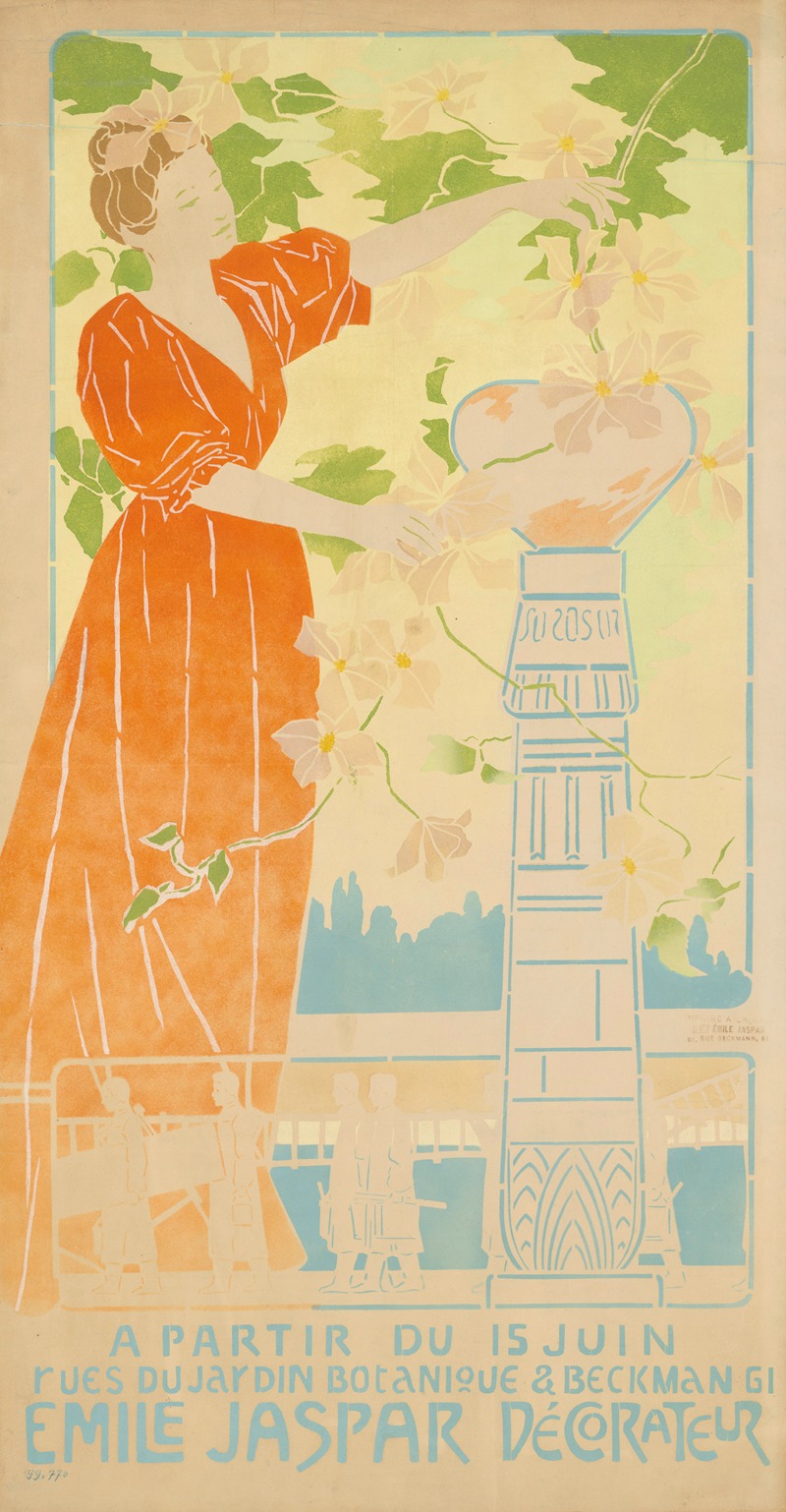 Emile Jaspar Décorateur by Аноним, 1898 - 1899 — digital art print download