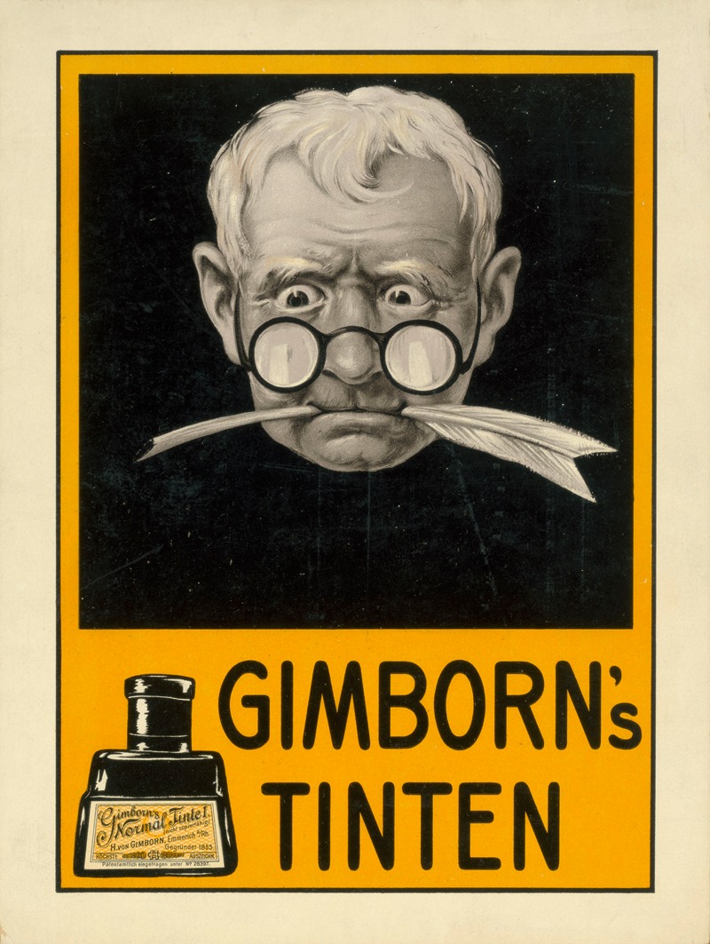 Gimborn's Tinten by Anonymous, 1910 — digital art print download