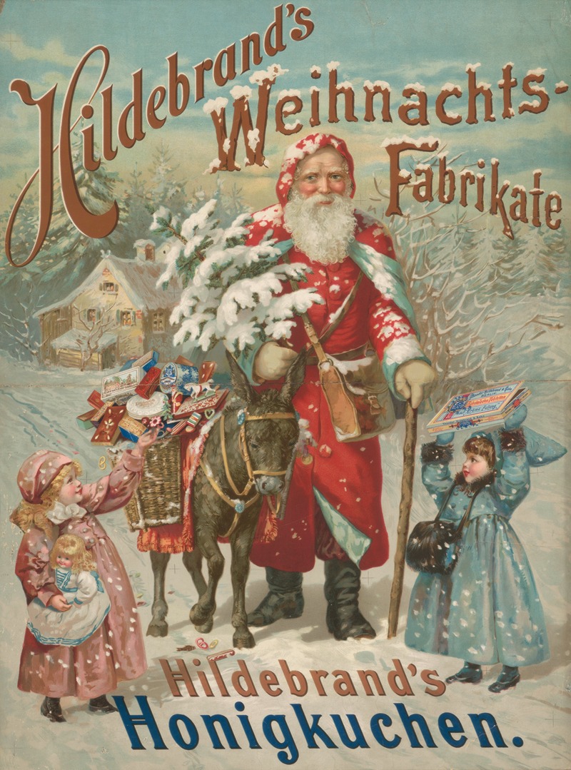 Hildebrand's Weihnachts-Fabrikate. Hildebrand's Honigkuchen — Anonymous