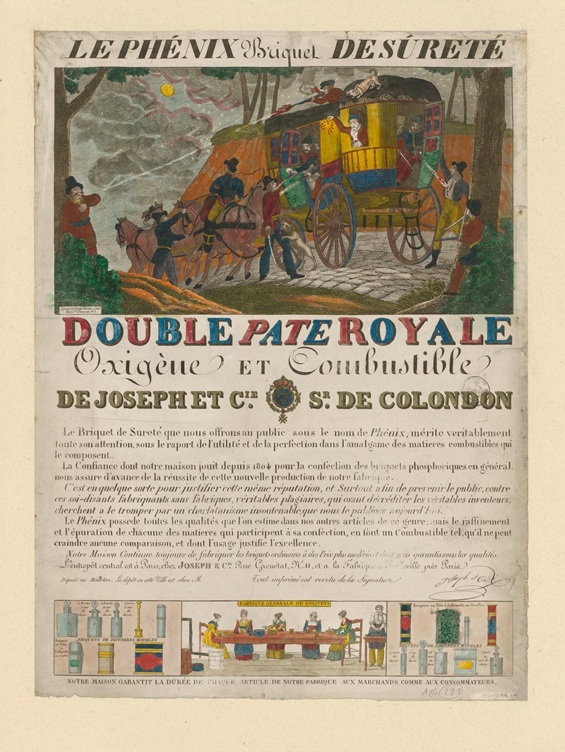 Le Phénix Briquet de Sûreté ; Double Pate Royale — Anonymous