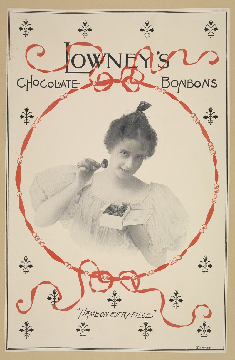 Lowney's chocolate bonbons. by Аноним, 1895 - 1917 — digital art print download