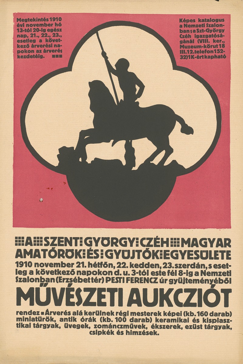 MŰVÉSZETI AUKCZIÓT — Аноним