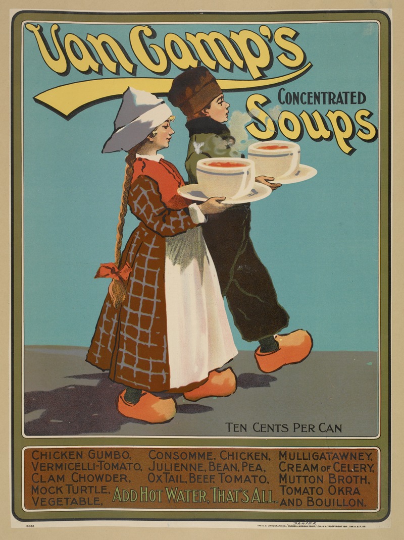 Van Camp's concentrated soups by Аноним, 1901 — digital art print download