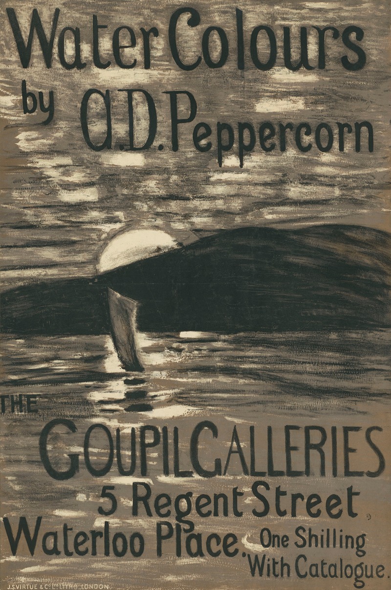 Water Colours by A. D. Peppercorn by Артур Дуглас Пепперкорн, 1896 — digital art print download