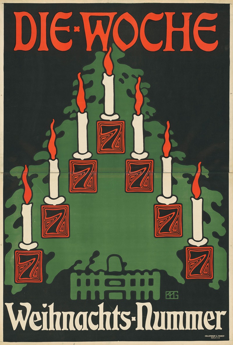 Die Woche Weihnachtsnummer by Eduard Hanns Beyer-Preusser, 1905 — digital art print download