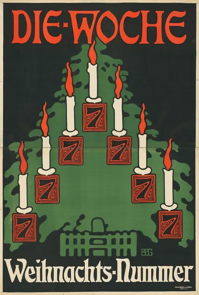 Die Woche Weihnachtsnummer by Eduard Hanns Beyer-Preusser, 1905 — digital art print download