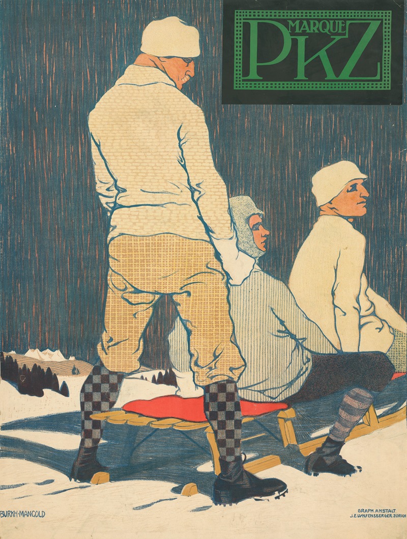 Marque PKZ by Буркхард Мангольд, 1909 — digital art print download