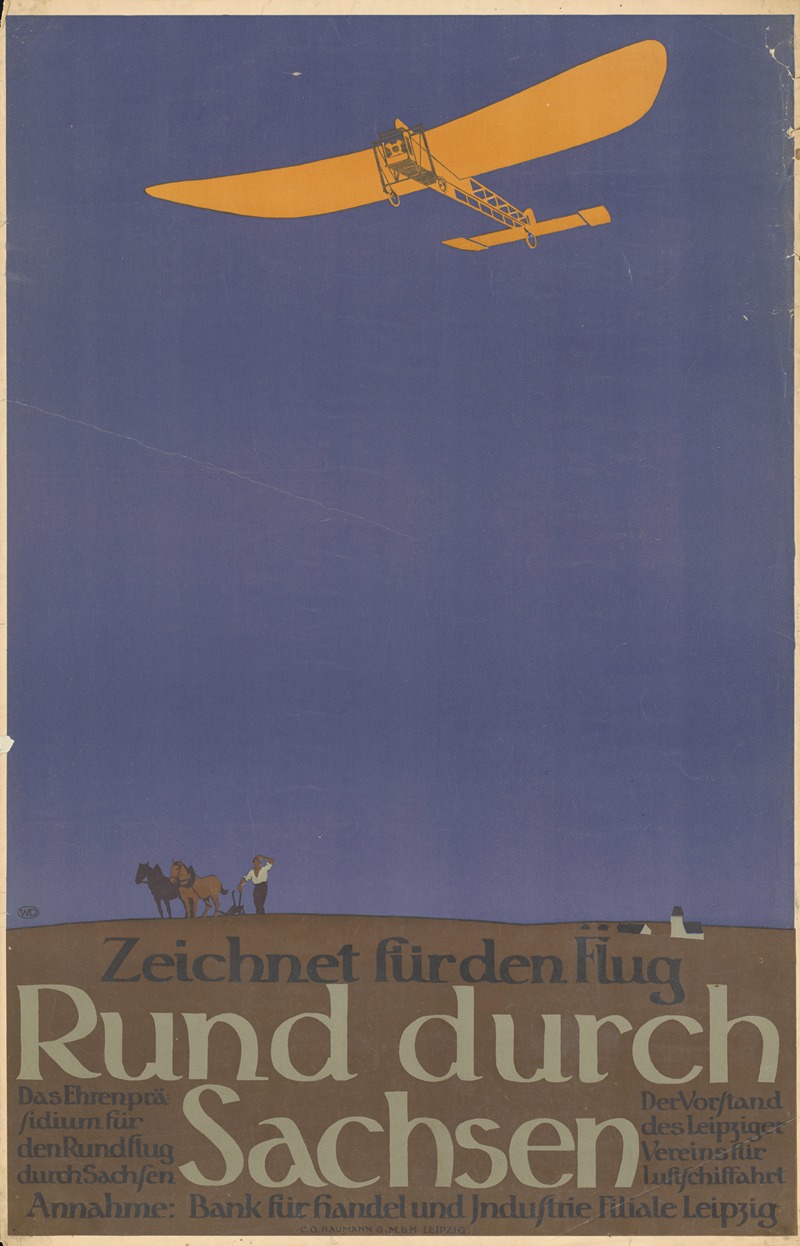 Zeichnet für den Flug. Rund durch Sachsen — C. Naumann's Druckerei