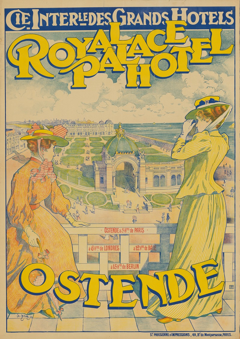 Royal Palace Hotel Ostende by Charles Brun, 1880 - 1913 — digital art print download