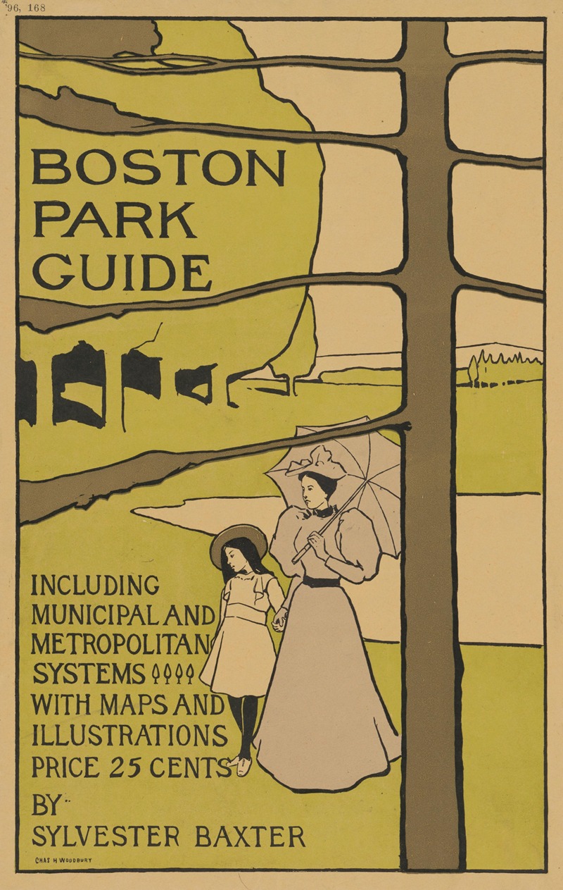 Boston Park Guide by Чарльз Херберт Вудбери, 1894 — digital art print download