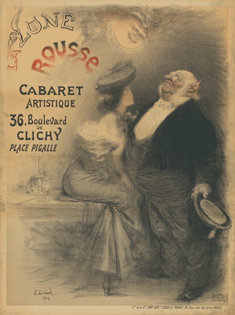 La Lune Rousse. Cabaret Artistique — Charles-Lucien Léandre