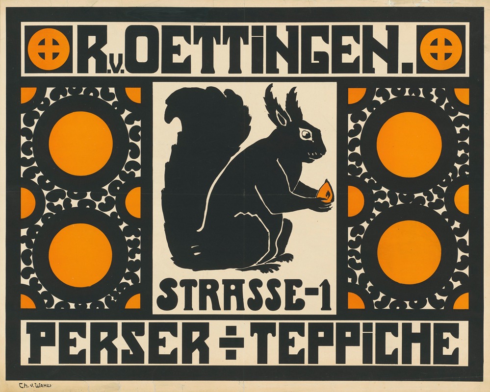 R. v. Oettingen – Perser Teppiche by Christa von Wahl, 1912 — digital art print download