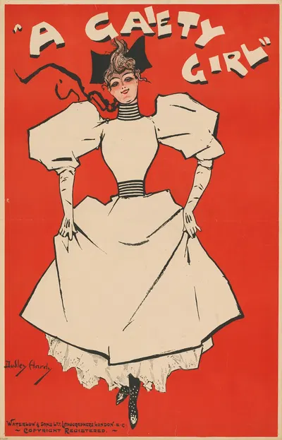 A Gaiety Girl by Дадли Харди, 1894 — digital art print download