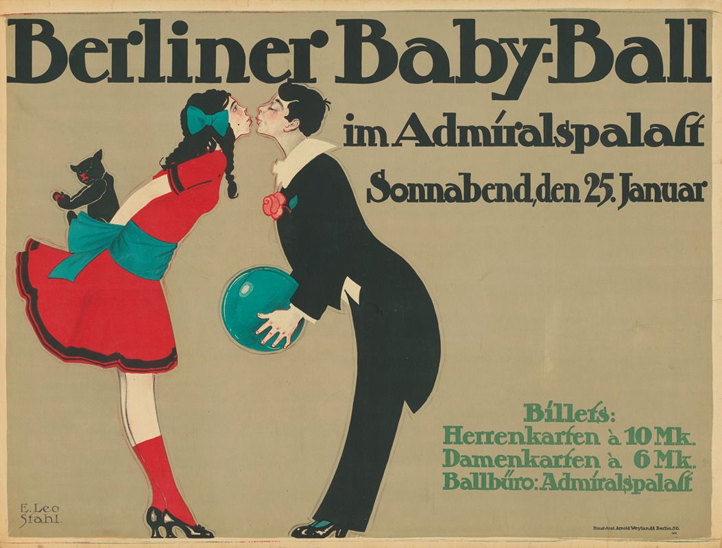 Berliner-Baby-Ball by E. Leo Stahl, 1913 — digital art print download