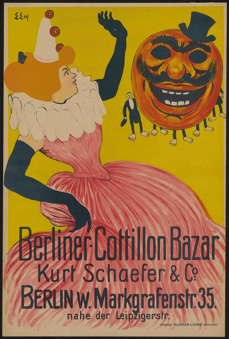 Berliner Cottillon Bazar Kurt Schaefer by Edmund Edel, 1897 — digital art print download