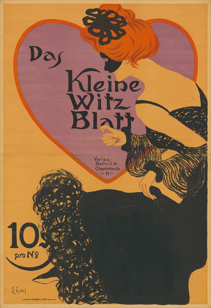 Das kleine Witzblatt by Edmund Edel, 1901 — digital art print download