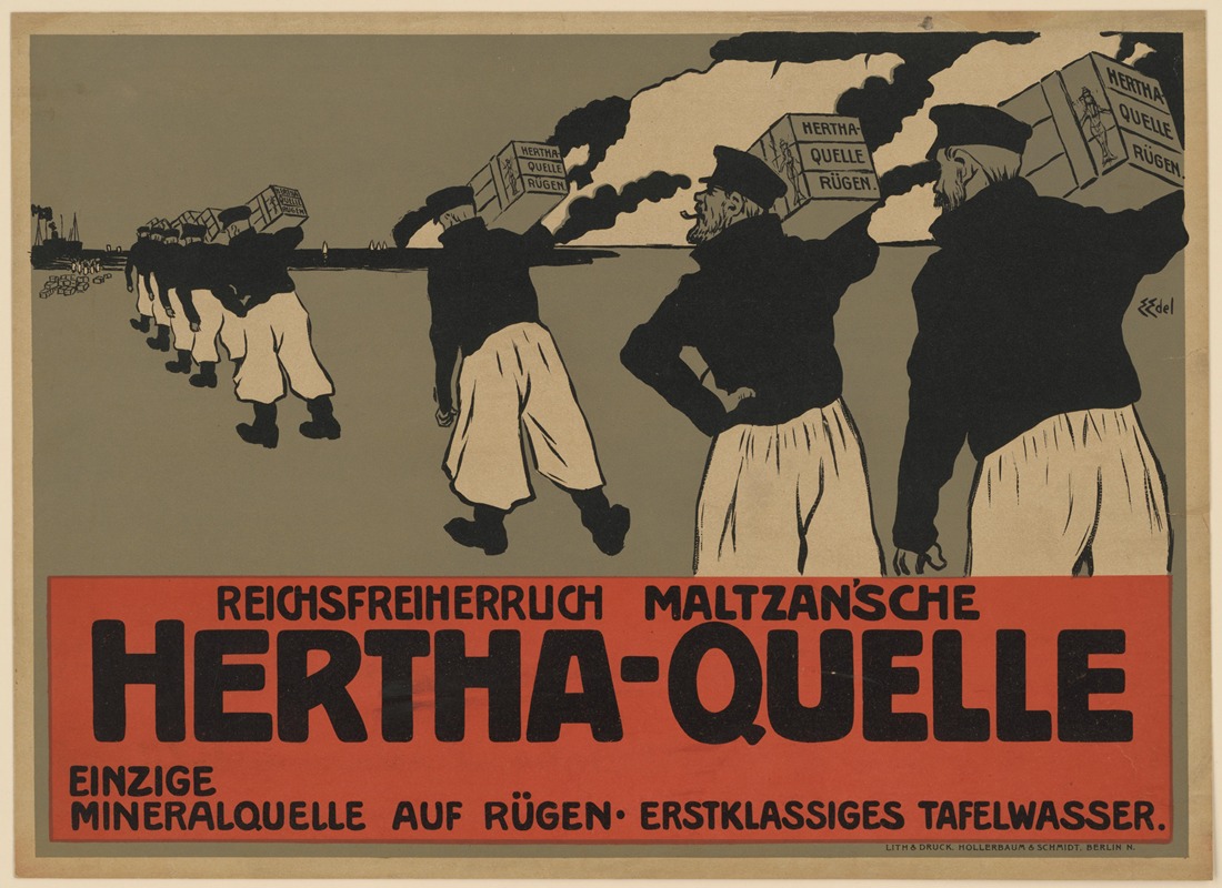 Hertha-Quelle by Edmund Edel, 1905 — digital art print download