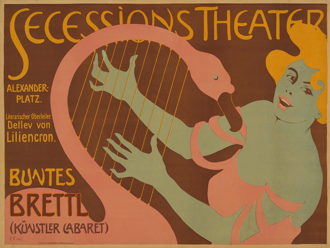 Secessionstheater Alexanderplatz by Edmund Edel, 1902 — digital art print download