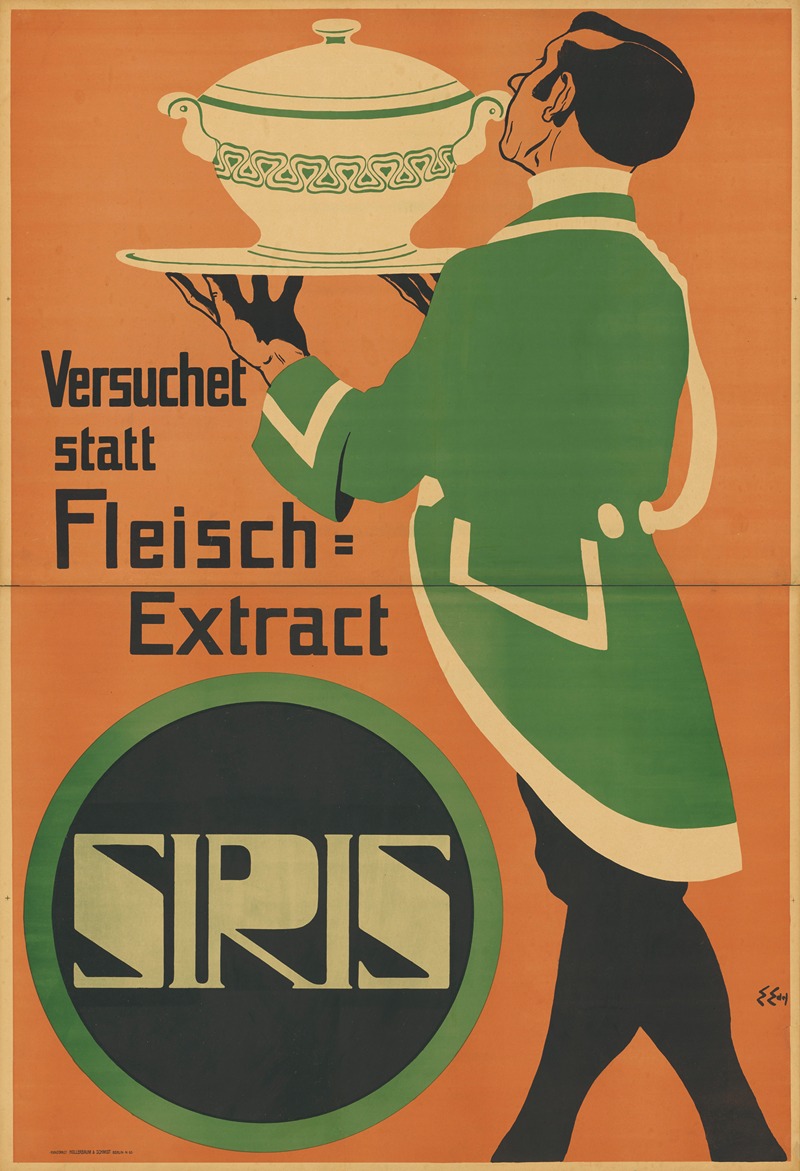 Versucht statt Fleisch-Extrakt SIRIS by Edmund Edel, 1902 — digital art print download