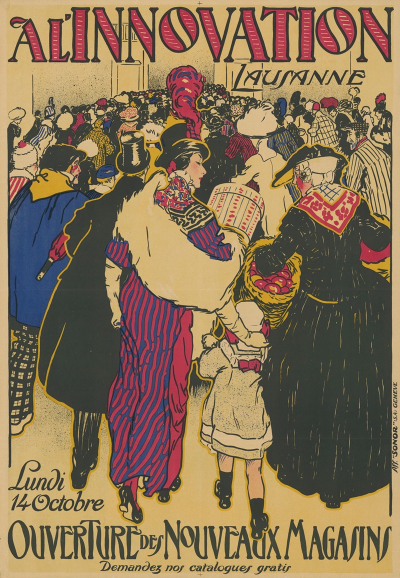 Al' Innovation Lausanne by Эдуар Валле, 1912 — digital art print download