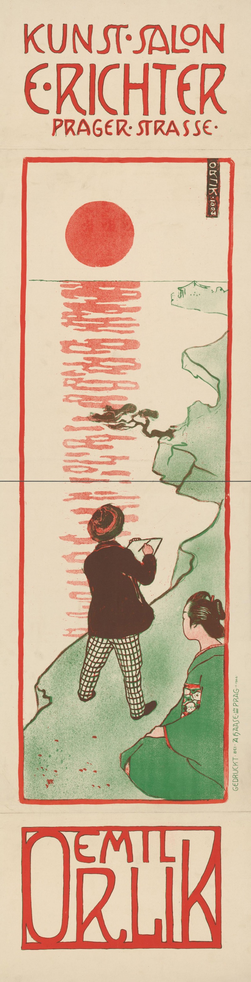 Kunstsalon E. Richter Prager Strasse Emil Orlik — Emil Orlik