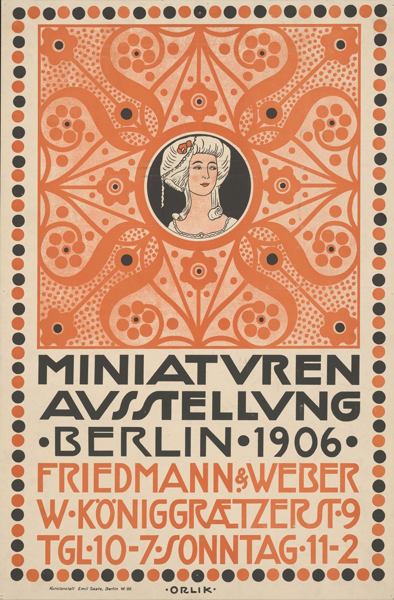 Miniaturen-Ausstellung Berlin 1906 — Emil Orlik