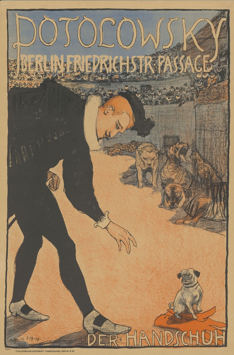 Potolowsky Berlin Der Handschuh by Emil Orlik, 1897 — digital art print download