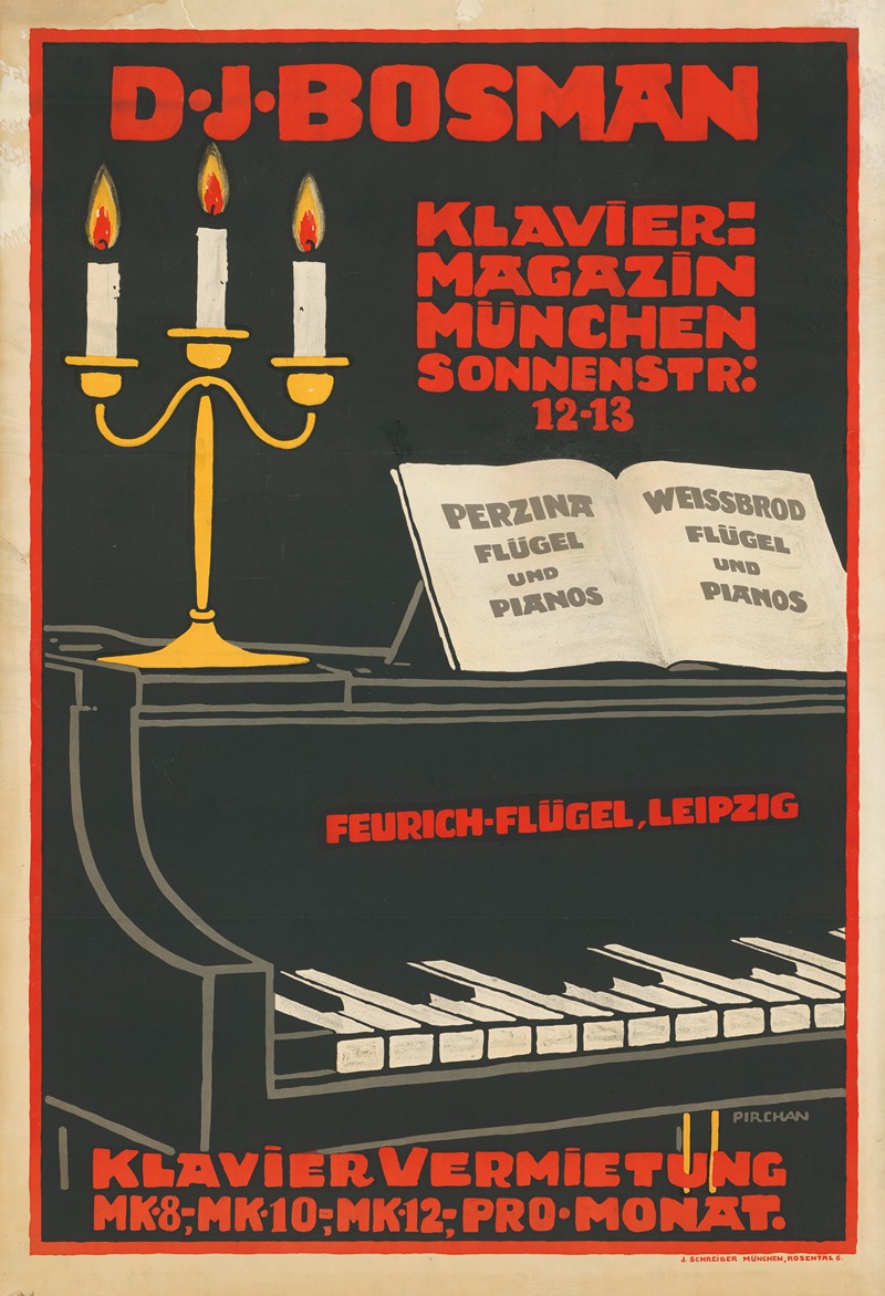 D. J. Bosman Klavier Magazin — Emil Pirchan